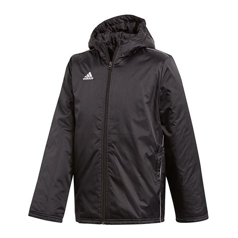 adidas Core 18 Stadium Jacket Jacke Schwarz Weiss